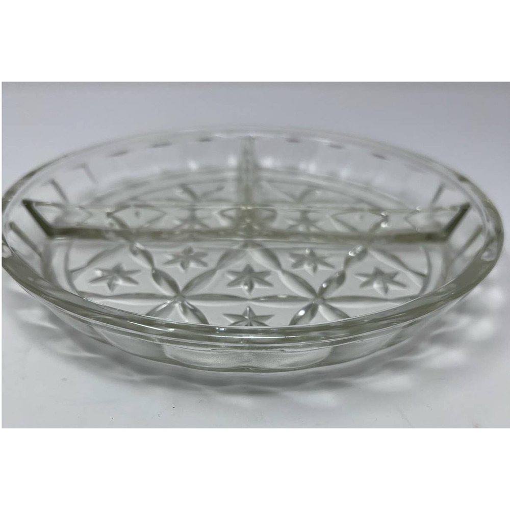 Clear Star‎ 3 Divider Plate 7 1/4" Wide Small Sections 3 1/2"